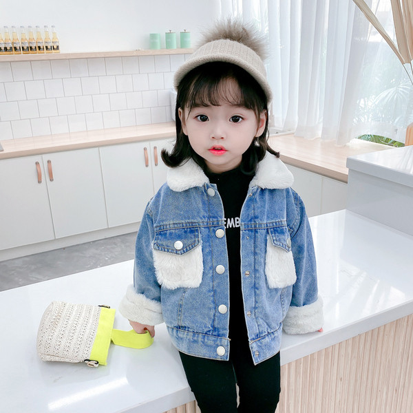 Új modell gyerek farmer dzseki puha béléssel