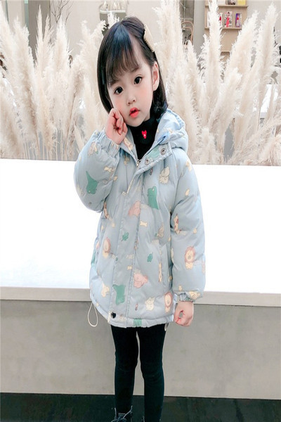 Casual παιδικό μπουφάν με φερμουάρ και χρωματιστό σχέδιο κατάλληλο για κορίτσια