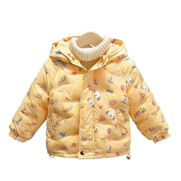 Casual παιδικό μπουφάν με φερμουάρ και χρωματιστό σχέδιο κατάλληλο για κορίτσια