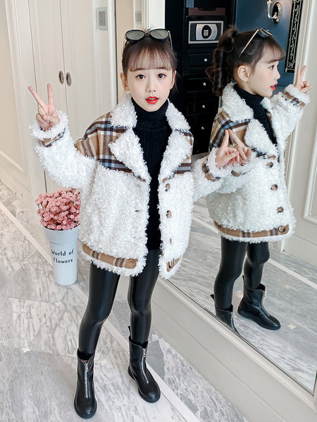 Talvine laste jope suletega - tüdrukutele