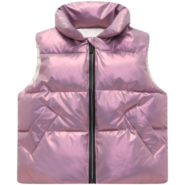 Lukuga ja läikiva efektiga lastevest - sobib tüdrukutele ja poistele