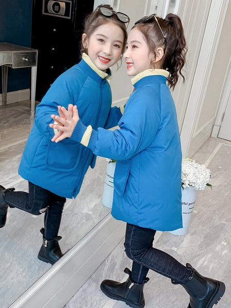 Παιδικό χειμερινό μπουφάν μακρύ μοντέλο και τσέπες