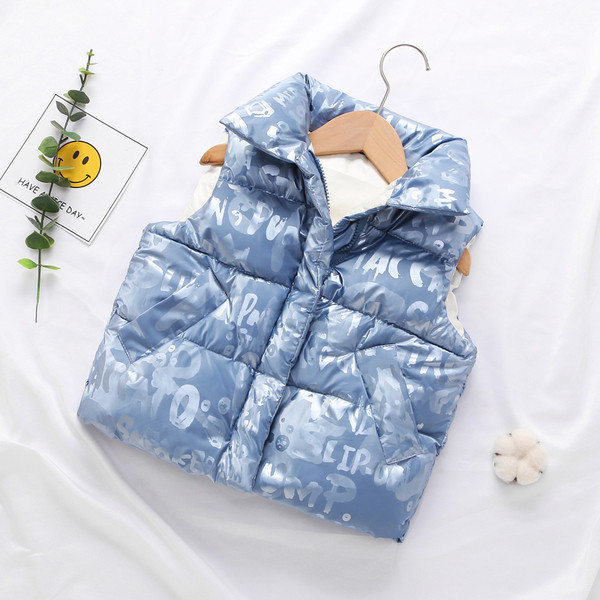 Παιδικό γιλέκο για κορίτσια και αγόρια με φερμουάρ και τσέπες