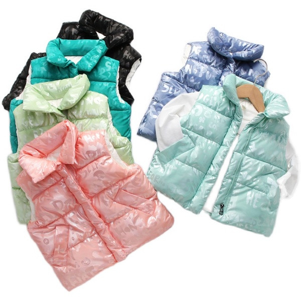 Παιδικό γιλέκο για κορίτσια και αγόρια με φερμουάρ και τσέπες