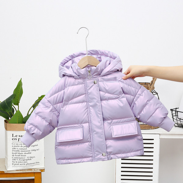 Παιδικό μπουφάν για κορίτσια και αγόρια με κουμπιά και φερμουάρ φαρδύ  μοντέλο