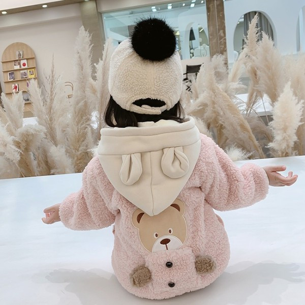 Γυναικείο casual μπουφάν με τρισδιάστατο στοιχείο και κουκούλα