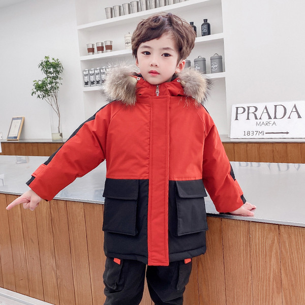 Παιδικό μπουφάν με κουκούλα και τσέπες για κορίτσια και αγόρια