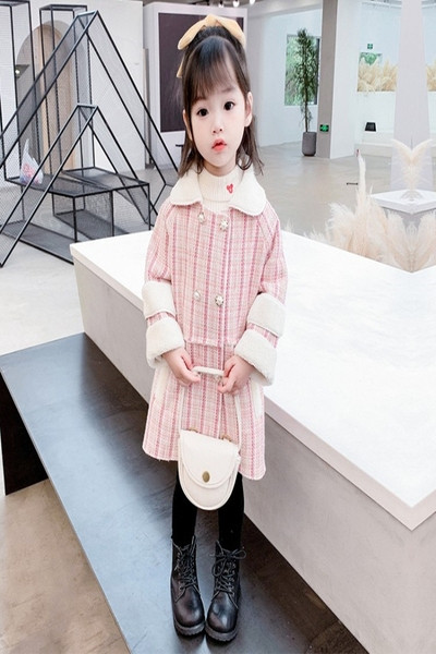 Καθημερινό παιδικό μπουφάν με κουμπιά και απαλή επένδυση για κορίτσια