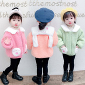 Tüdrukutele sobiv lukuga ja taskutega laste sulejope