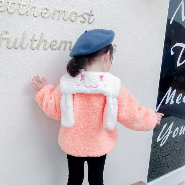 Tüdrukutele sobiv lukuga ja taskutega laste sulejope