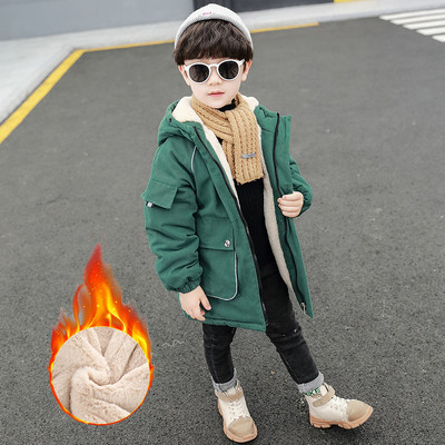 Παιδικό μπουφάν για αγόρια με κουκούλα και τσέπες