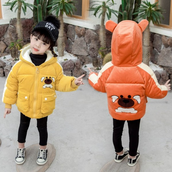 Καθημερινό παιδικό μπουφάν με κέντημα και κουκούλα - για κορίτσια και αγόρια