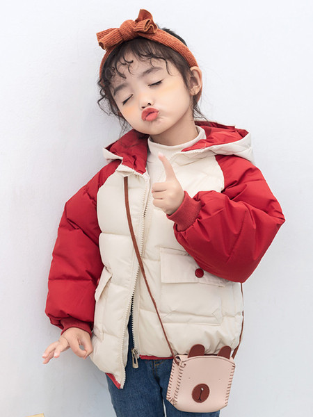 Tõmbluku ja kapuutsiga laste jope tüdrukutele ja poistele