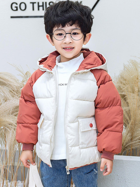 Tõmbluku ja kapuutsiga laste jope tüdrukutele ja poistele