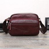 Mažas vyriškas praktiškas trijų modelių krepšys iš eko odos