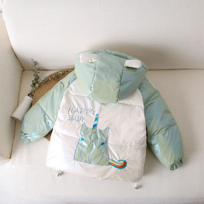 Детско яке за момичета и момчета с качулка и джобове