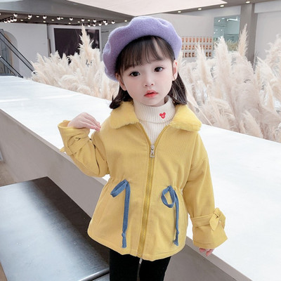 Moodne paelte ja lukuga laste jope tüdrukutele