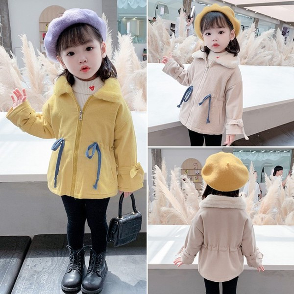 Moodne paelte ja lukuga laste jope tüdrukutele