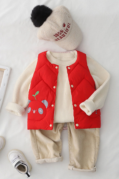 Nööpidega lastevest tüdrukutele ja poistele