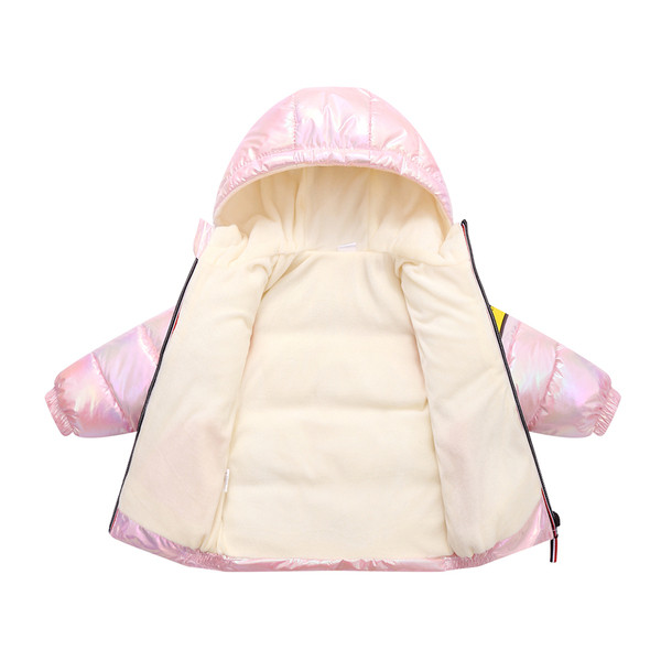 Zimska dječja jakna s kapuljačom i džepovima za djevojčice i dječake