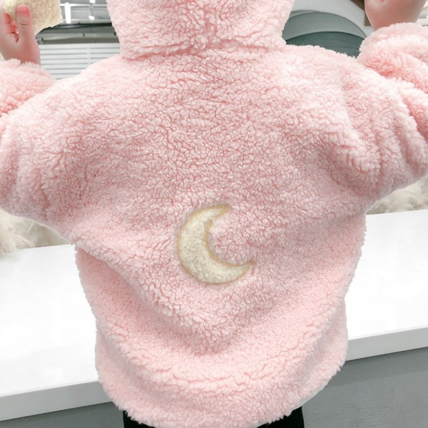 Dječja jakna s džepovima i 3D elementima za djevojčice