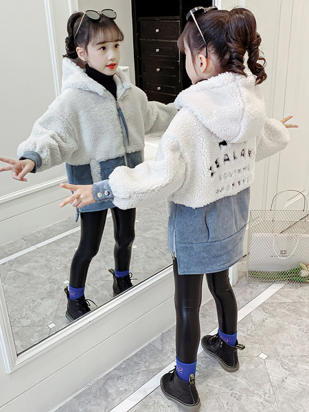 Laste sügis-talvine jope sulega - asümmeetriline mudel