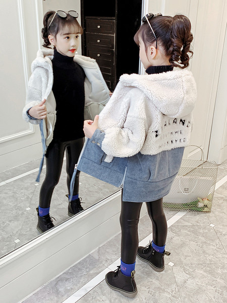 Laste sügis-talvine jope sulega - asümmeetriline mudel