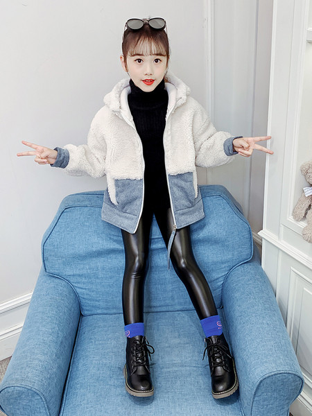 Laste sügis-talvine jope sulega - asümmeetriline mudel