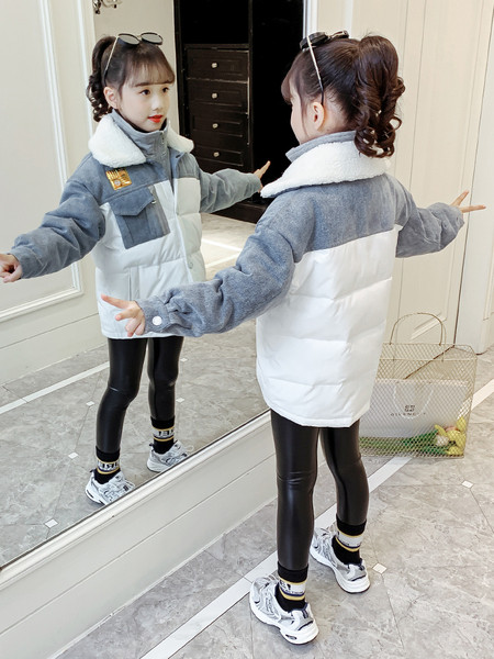 Sügis-talvine kohevate varrukatega laste jope