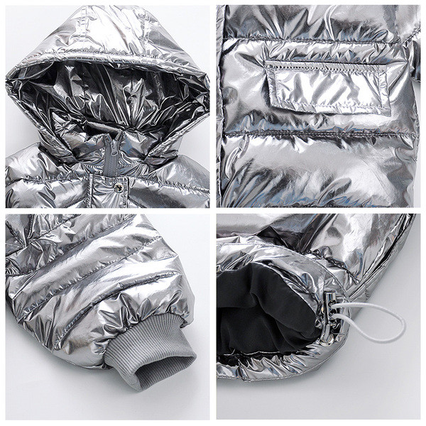 Igapäevane kapuutsiga laste talvejope tüdrukutele