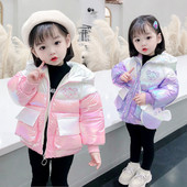 Kapuutsiga ja tikandiga talvine lastejope tüdrukutele