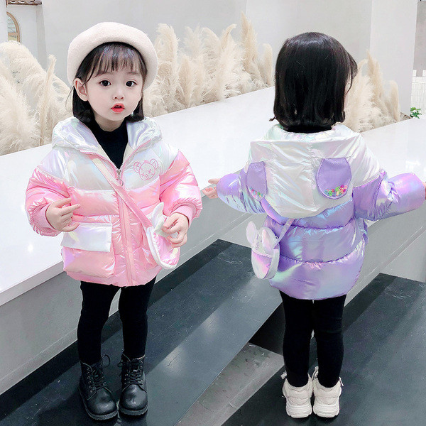 Kapuutsiga ja tikandiga talvine lastejope tüdrukutele