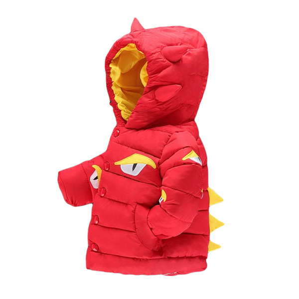 3D elemendi ja elastse kapuutsiga laste jope poistele