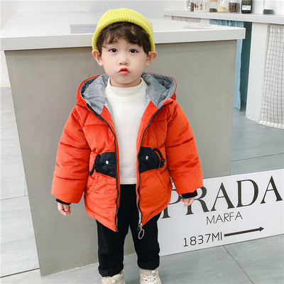 Παιδικό μπουφάν για αγόρια από βελούδο με τρισδιάστατο στοιχείο