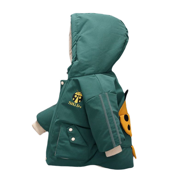 Tikandi ja 3D elemendiga laste jope poistele