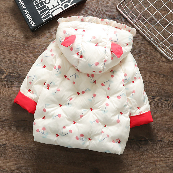 Παιδικό μπουφάν νέο μοντέλο - με κουκούλα και τρισδιάστατο στοιχείο για κορίτσια