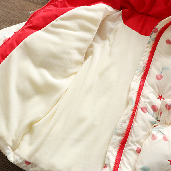 Παιδικό μπουφάν νέο μοντέλο - με κουκούλα και τρισδιάστατο στοιχείο για κορίτσια