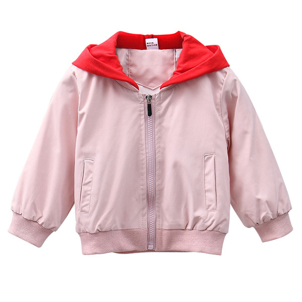 Tikandite ja kapuutsiga igapäevane laste jope tüdrukutele