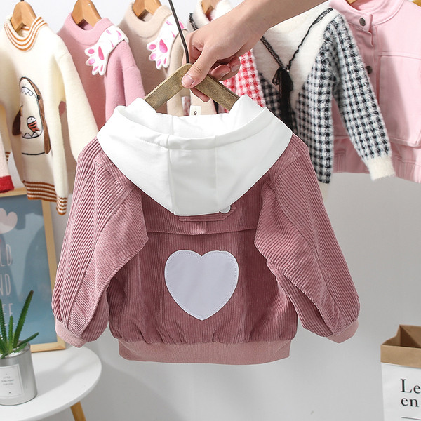 Novi model dječje jakne sa kapuljačom i patentnim zatvaračem za djevojčice