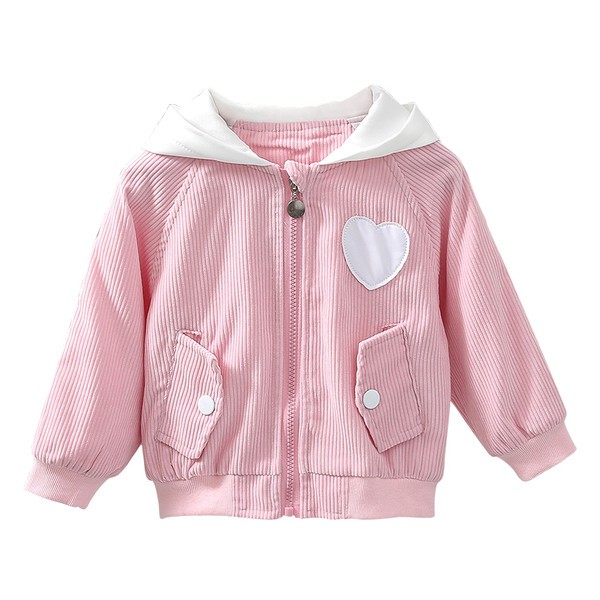 Novi model dječje jakne sa kapuljačom i patentnim zatvaračem za djevojčice
