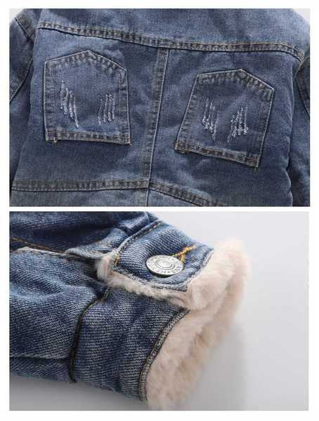 Sooja voodriga teksajakk poistele