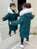 Laste talvejope pikk mudel kapuutsiga