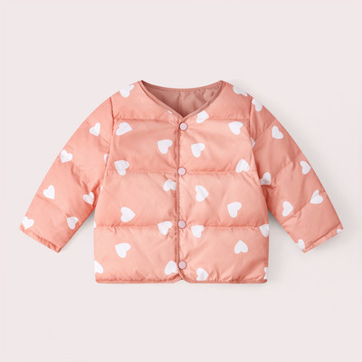 Laste kahepoolne nööpidega sügisjope tüdrukutele