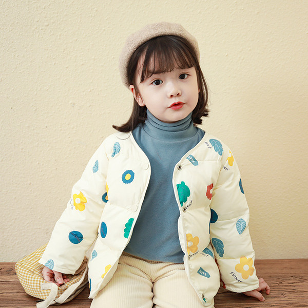 Laste kahepoolne nööpidega sügisjope tüdrukutele