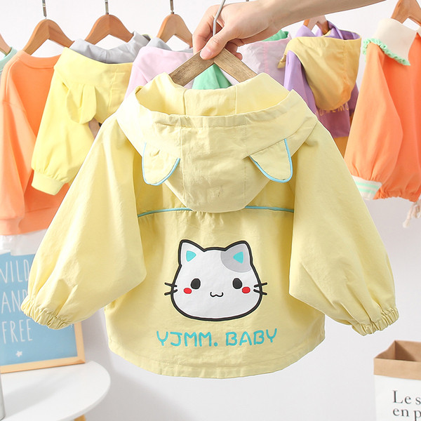 Laste vabaaja jakk aplikatsiooni ja lukuga tüdrukutele