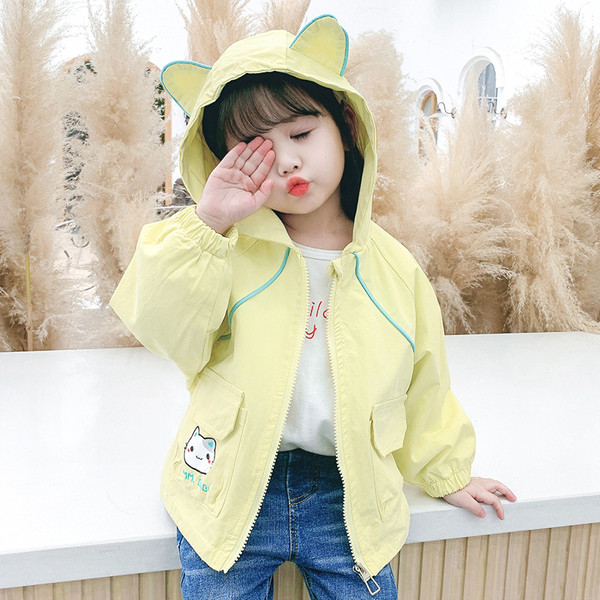 Laste vabaaja jakk aplikatsiooni ja lukuga tüdrukutele