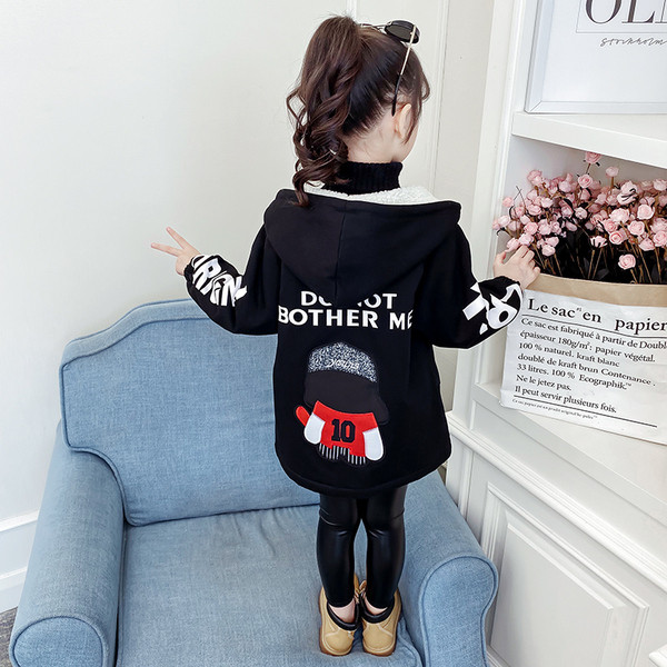 Παιδικό μπουφάν για κορίτσια με μαλακή επένδυση και κέντημα