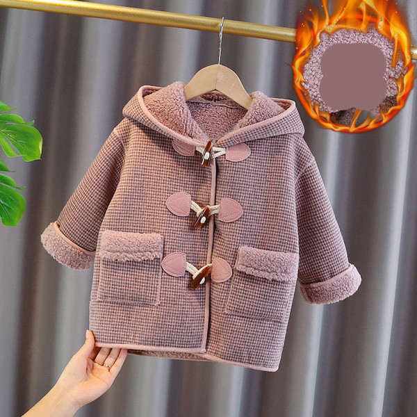 Παιδικό παλτό νέο μοντέλο με κουμπιά και τσέπες για κορίτσια