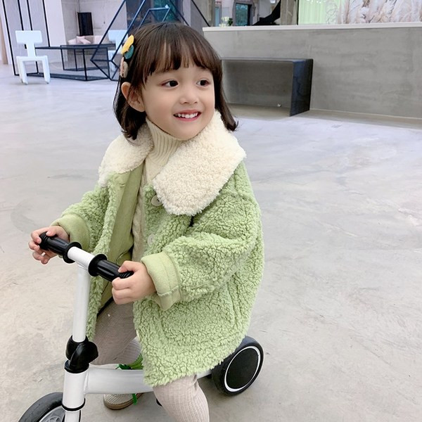 Sügis-talvine taskuga sulemantel tüdrukutele