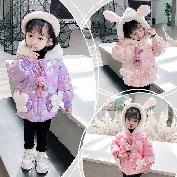 Talvine sule- ja 3D elemendiga lastejope tüdrukutele